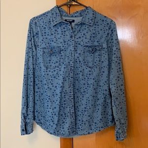 Button up shirt with stars